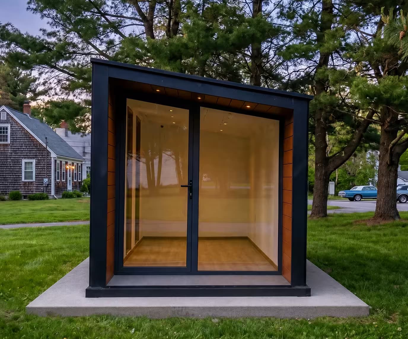 Place Buildings premium backyard studio construction in Maine
